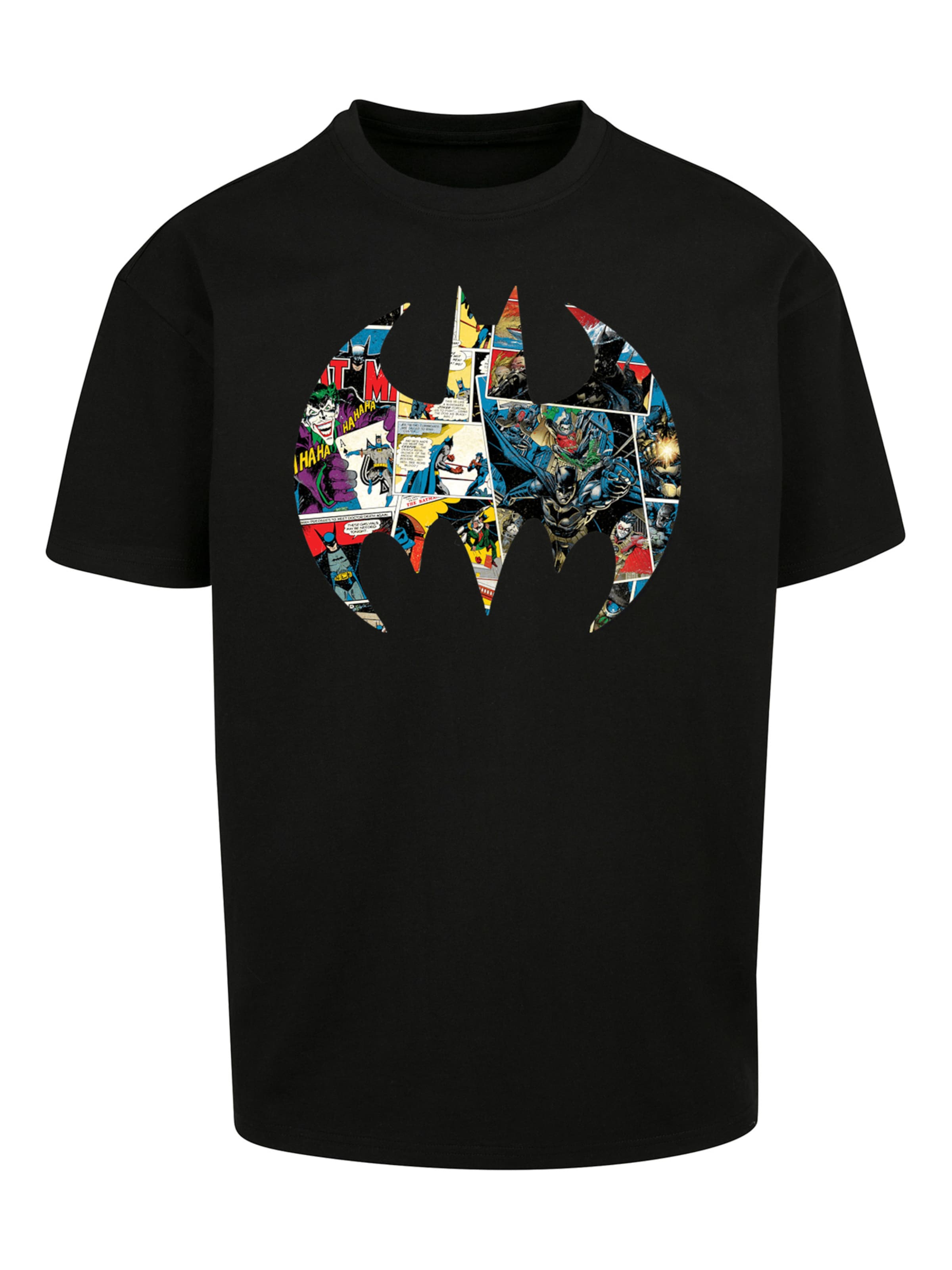 Maglietta 'Batman Comic Book' di F4NT4STIC in nero: frontale