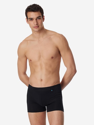 SCHIESSER Boxershorts 'Long Life Cotton' in Zwart