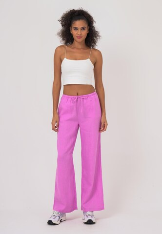 FRESHLIONS Wide Leg Stoffhose 'Livia' in Pink