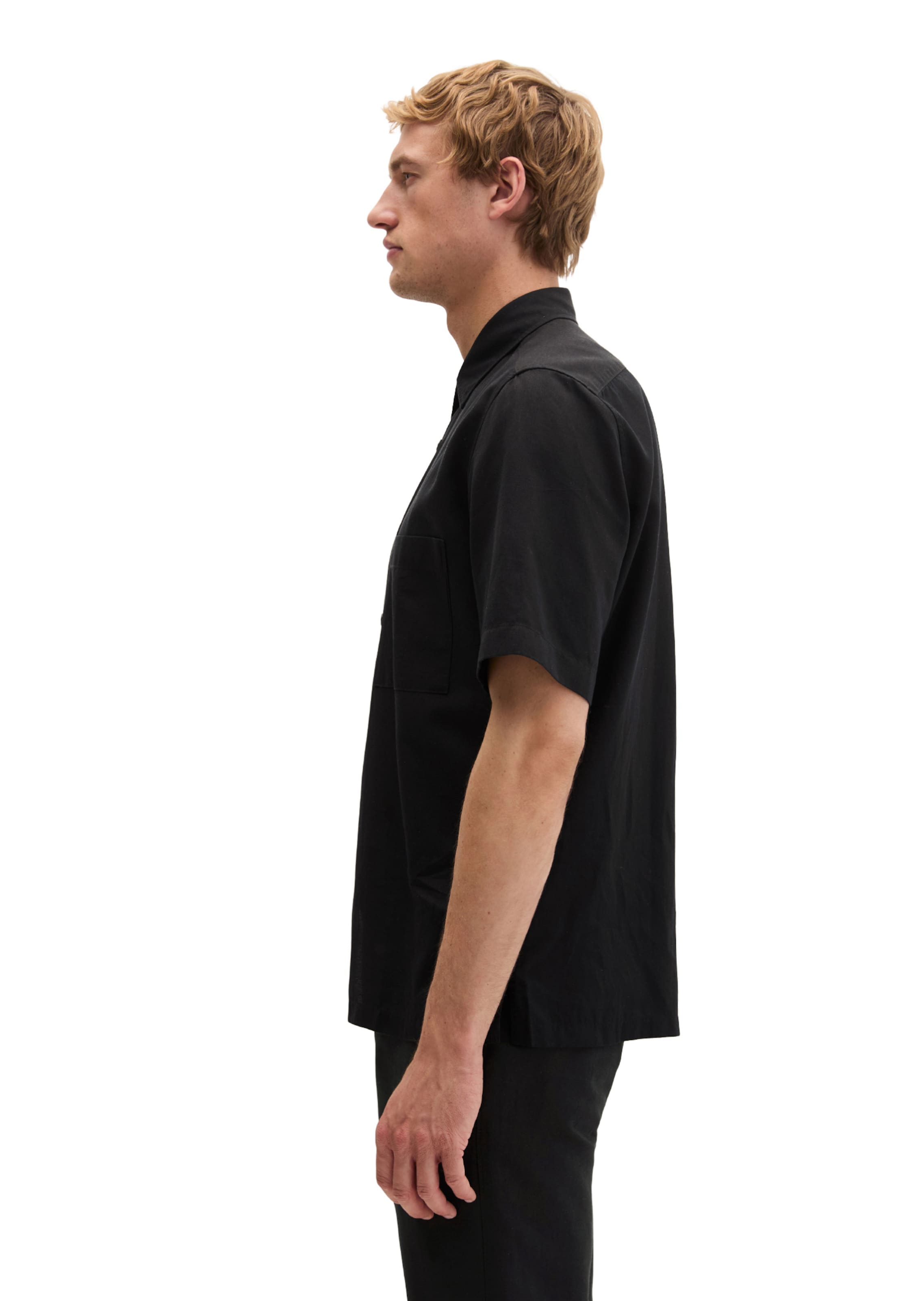 Marc O'Polo Regular Fit Hemd in Schwarz