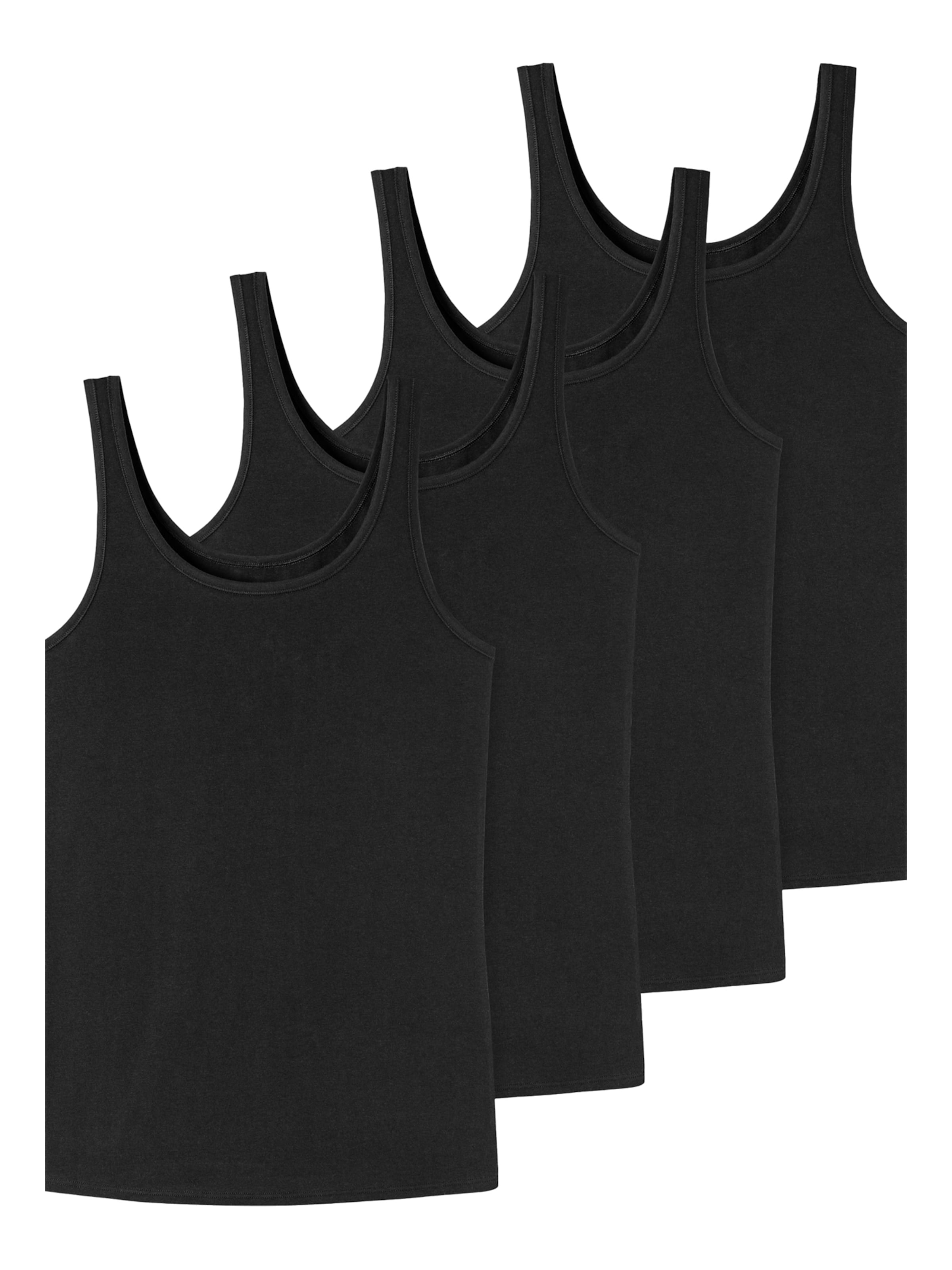 uncover by SCHIESSER Onderhemd ' Uncover ' in Zwart: voorkant