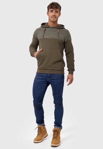 INDICODE JEANS Hoodie in Grün