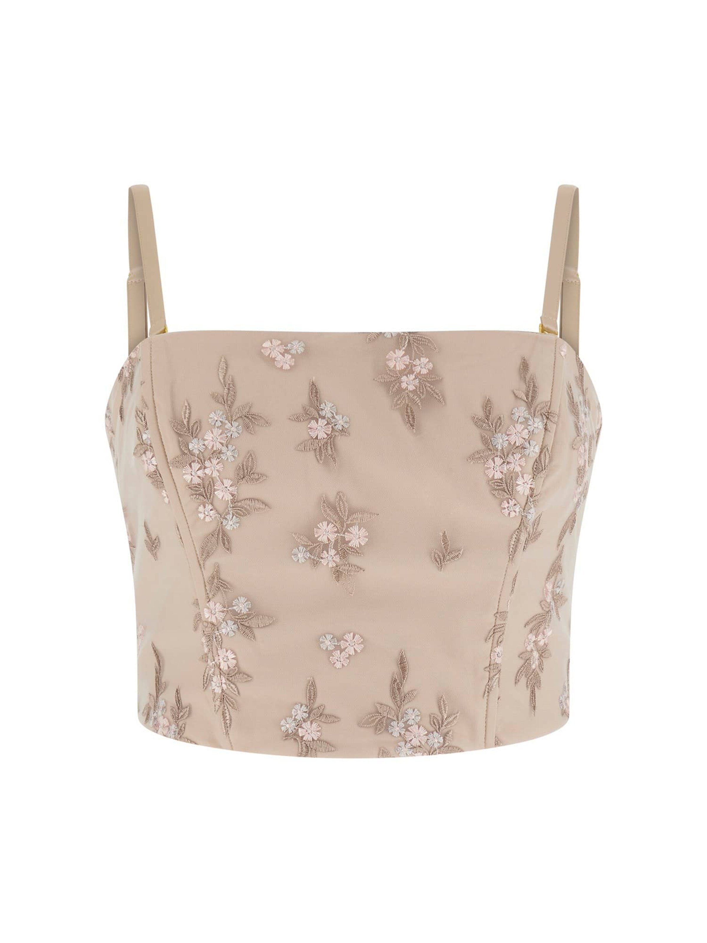 GUESS Top in Beige: front