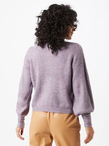 JDY Knit Cardigan 'Drea' in Purple