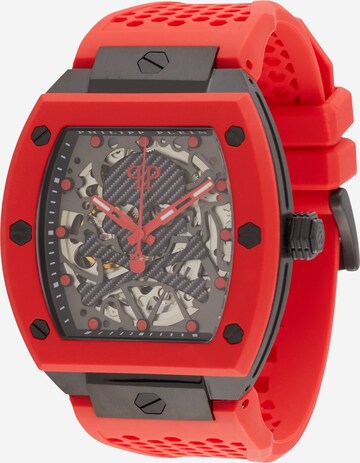 Montre à affichage analogique Philipp Plein en rouge : devant