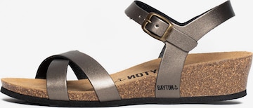 Bayton - Sandalias con hebilla 'Canberra' en bronce: frente