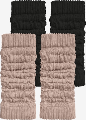 Manchettes normani en beige : devant