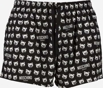 Shorts de bain MOSCHINO en noir : devant