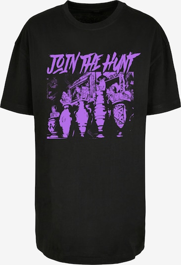 F4NT4STIC T-shirt oversize en violet néon / noir, Vue avec produit