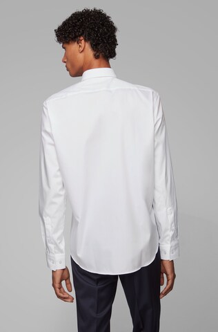 BOSS Black Regular Fit Hemd 'Eliott' in Weiß