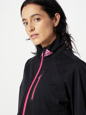 ADIDAS GOLF Athletic Jacket in Black