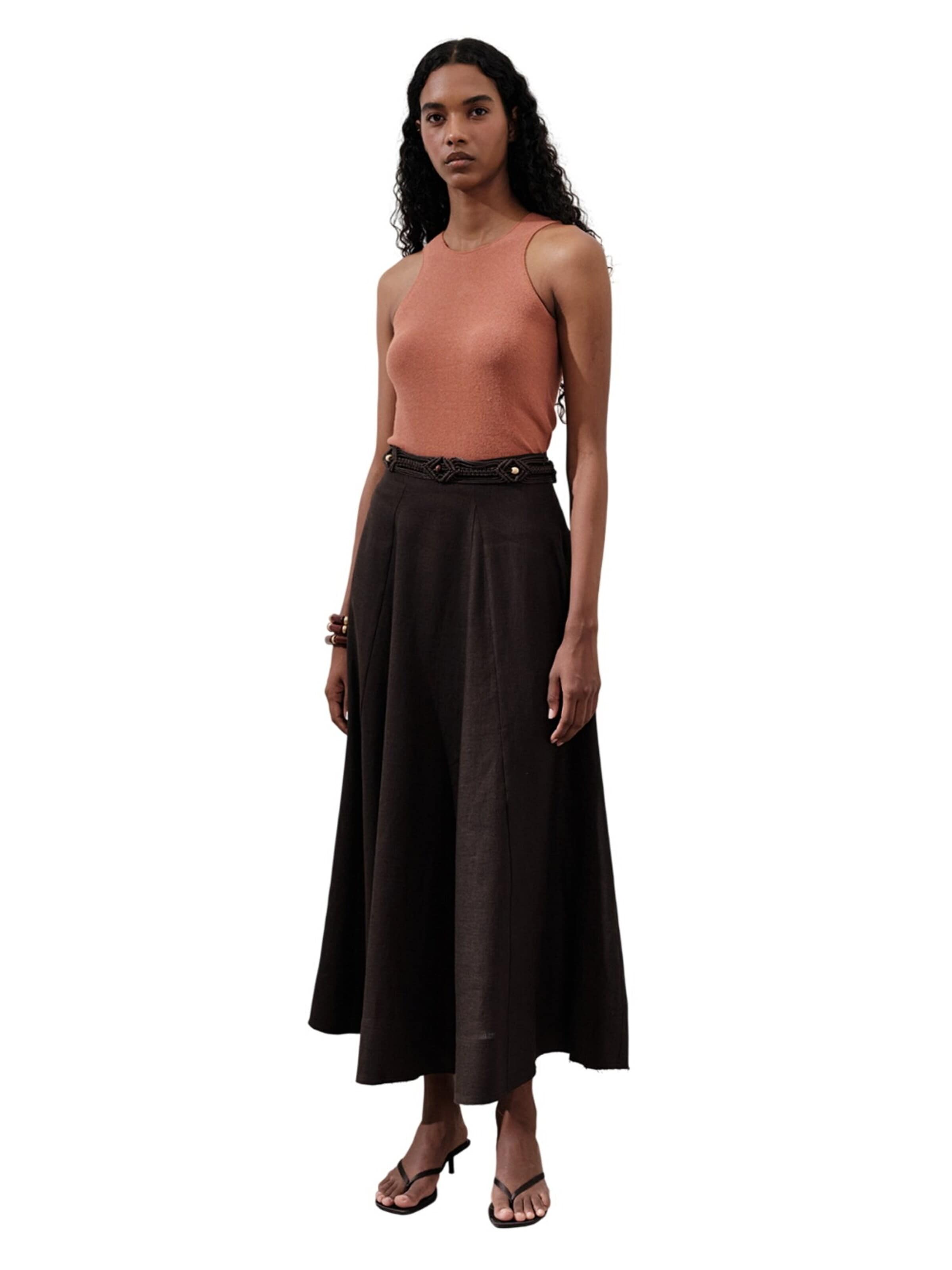 MANUKA Skirt in Brown: front