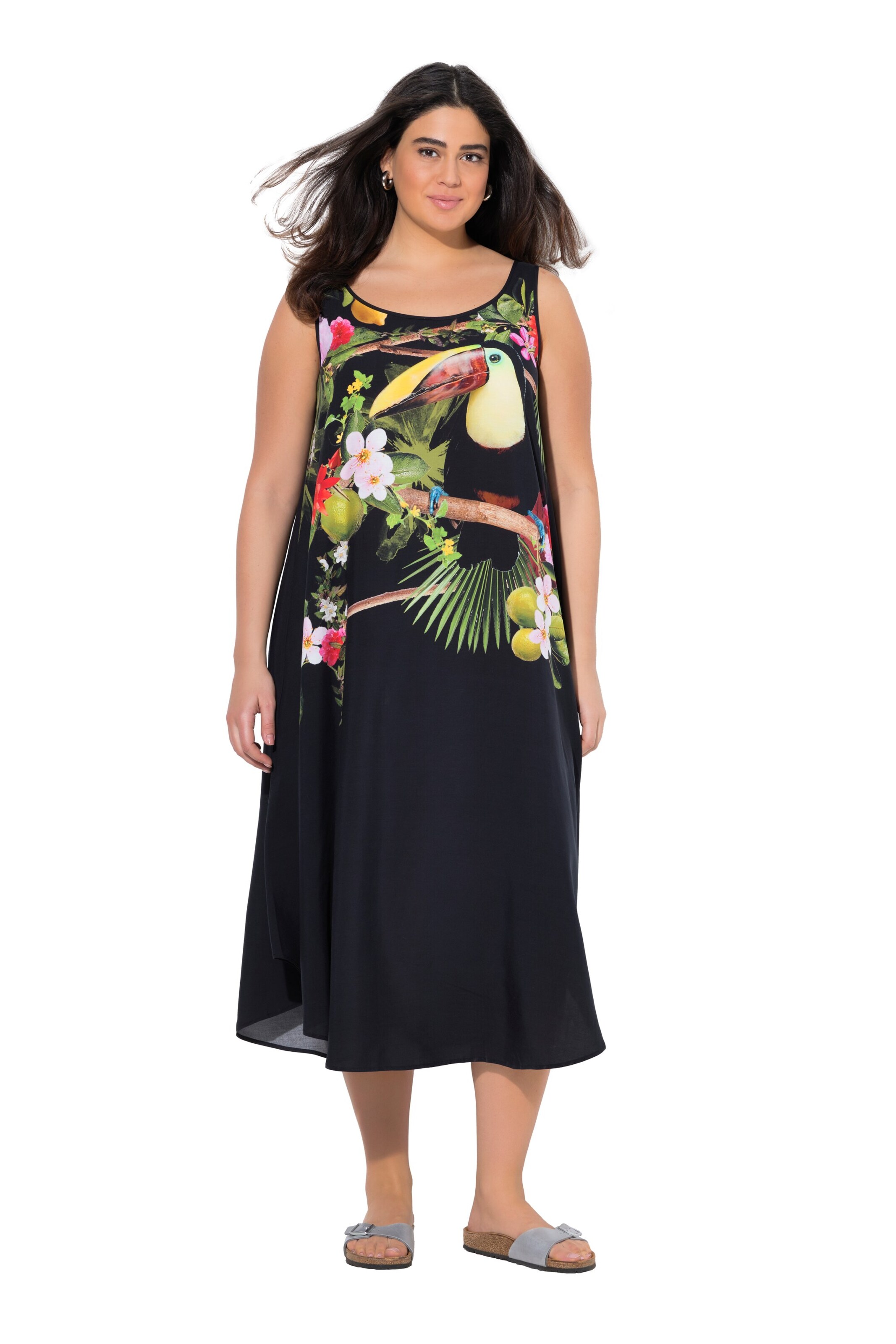 Ulla Popken Kleid in Schwarz: Vorderseite