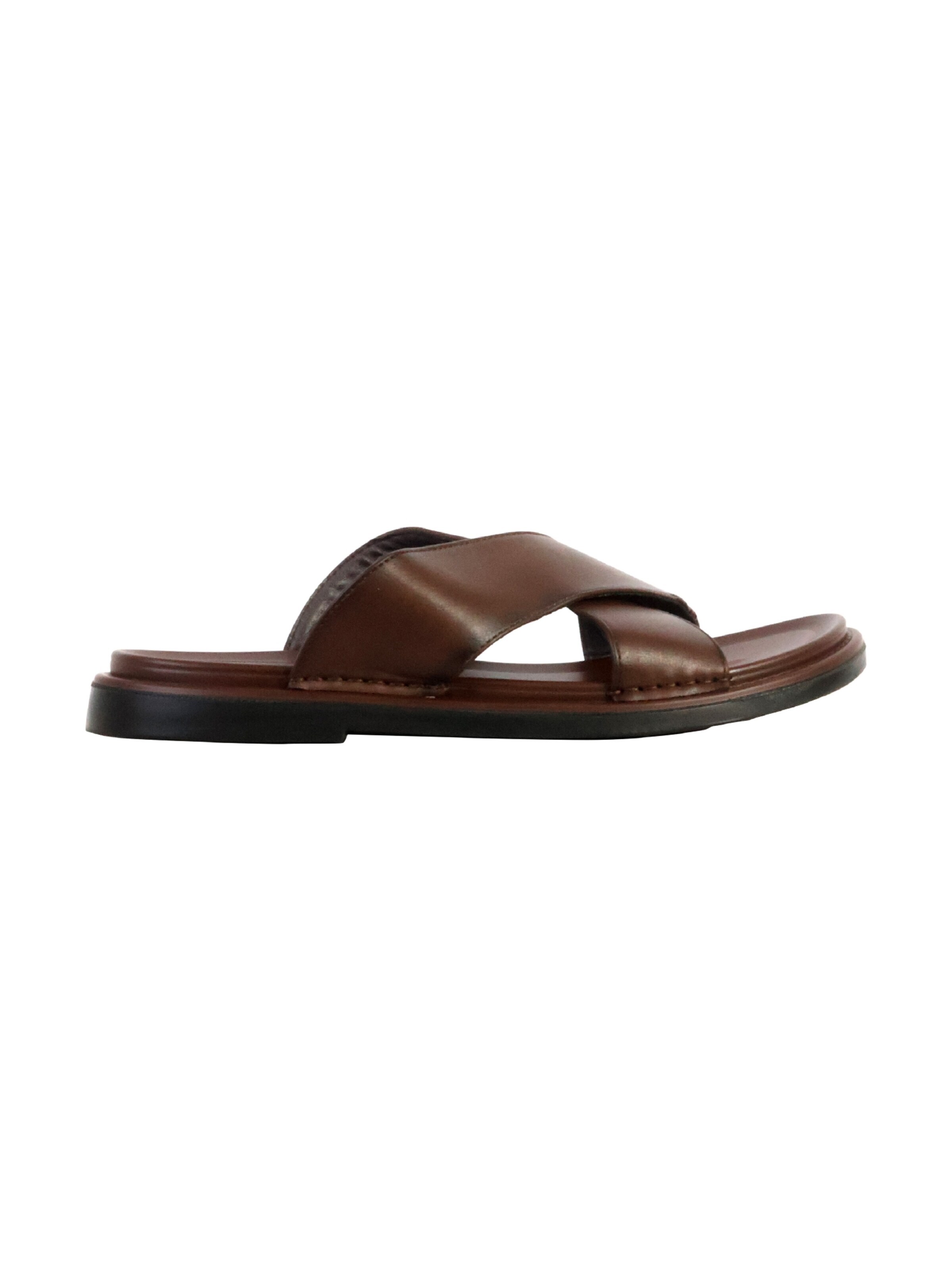 Sandales 'Flache Sandalen zum Hineinschlüpfen' Elong en marron