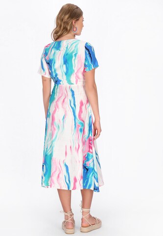 IZIA - Vestido 'Festival' em azul