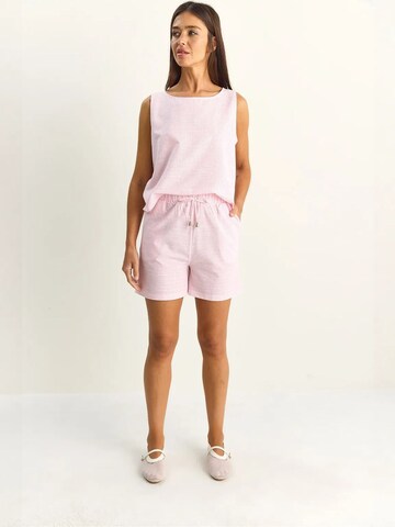 Bianco Lucci Hausanzug 'Zweiteiliges Set'‌‌‌‌‌‌‌‌‌‌ in Pink