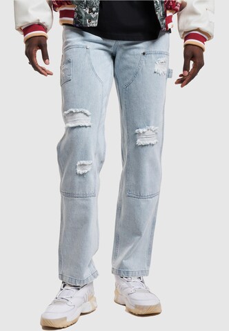 Slimfit Jeans di Karl Kani in blu: frontale