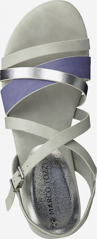 Earth Edition by Marco Tozzi Sandalen met riem in Zilver