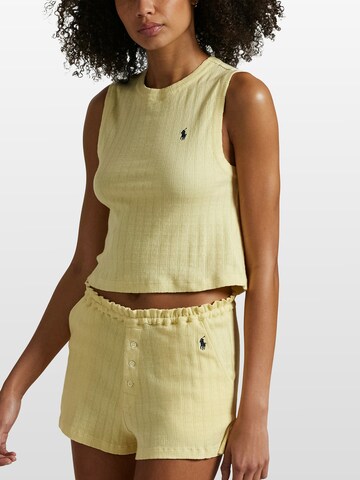 Polo Ralph Lauren Pyjama ' Polo Pointelle ' in Geel