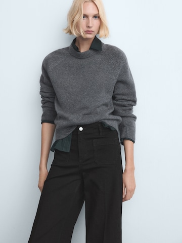 MANGO Široke hlačnice Kavbojke 'JESSIE' | črna barva