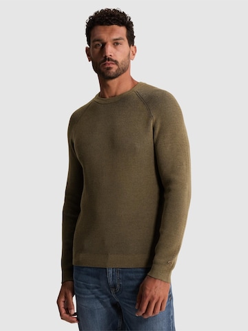 Pullover 'Pullover with two-tone rib texture and raglan sleeves' di CAST IRON in marrone