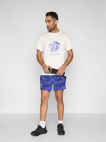 T-Shirt fonctionnel 'FUJITRAIL' ASICS en blanc