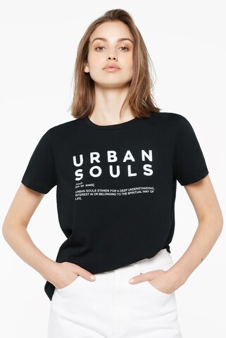 Harlem Soul JO-LEEN T-Shirt Printed in Schwarz: predná strana