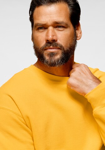 FRUIT OF THE LOOM Sweatshirt in Yellow