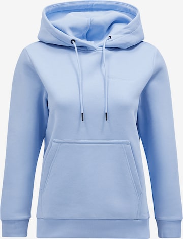 PEAK PERFORMANCE Kapuzensweatshirt in Blau: predná strana