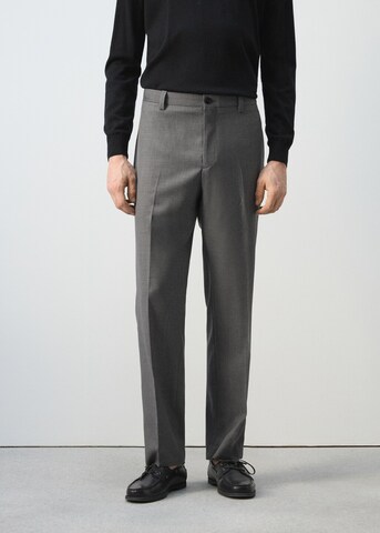 MANGO MAN Regular Pants 'Ricardo' in Grey: front