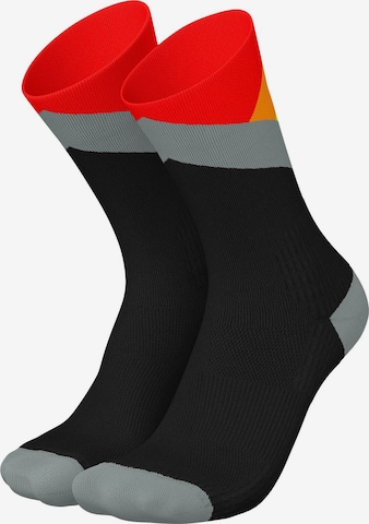INCYLENCE Athletic Socks 'TRAIL SUMMITS' in Black: front