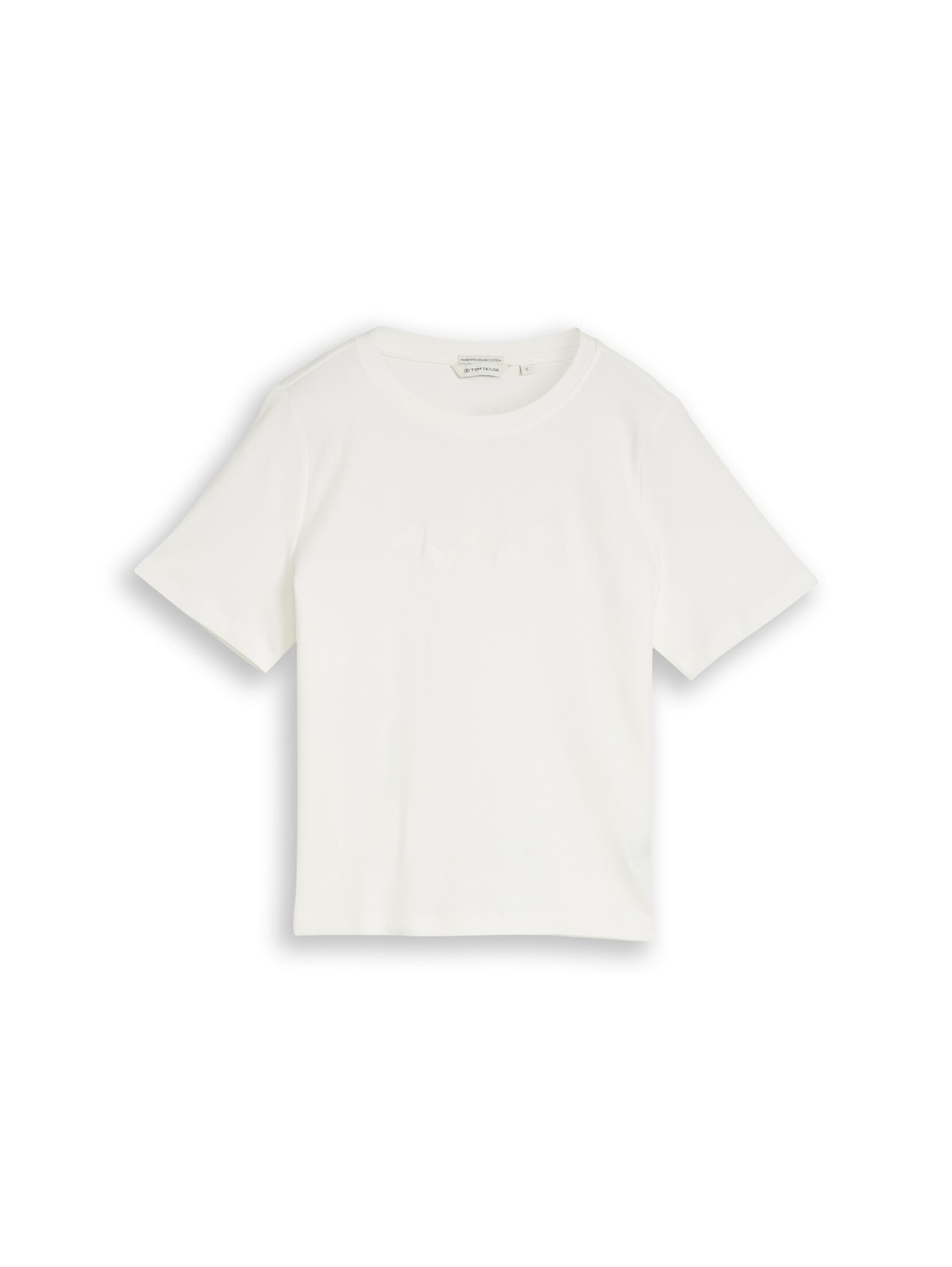 T-shirt TOM TAILOR en blanc : devant