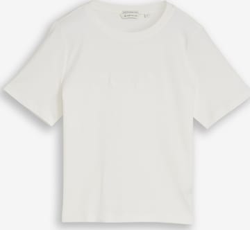 T-shirt TOM TAILOR en blanc : devant