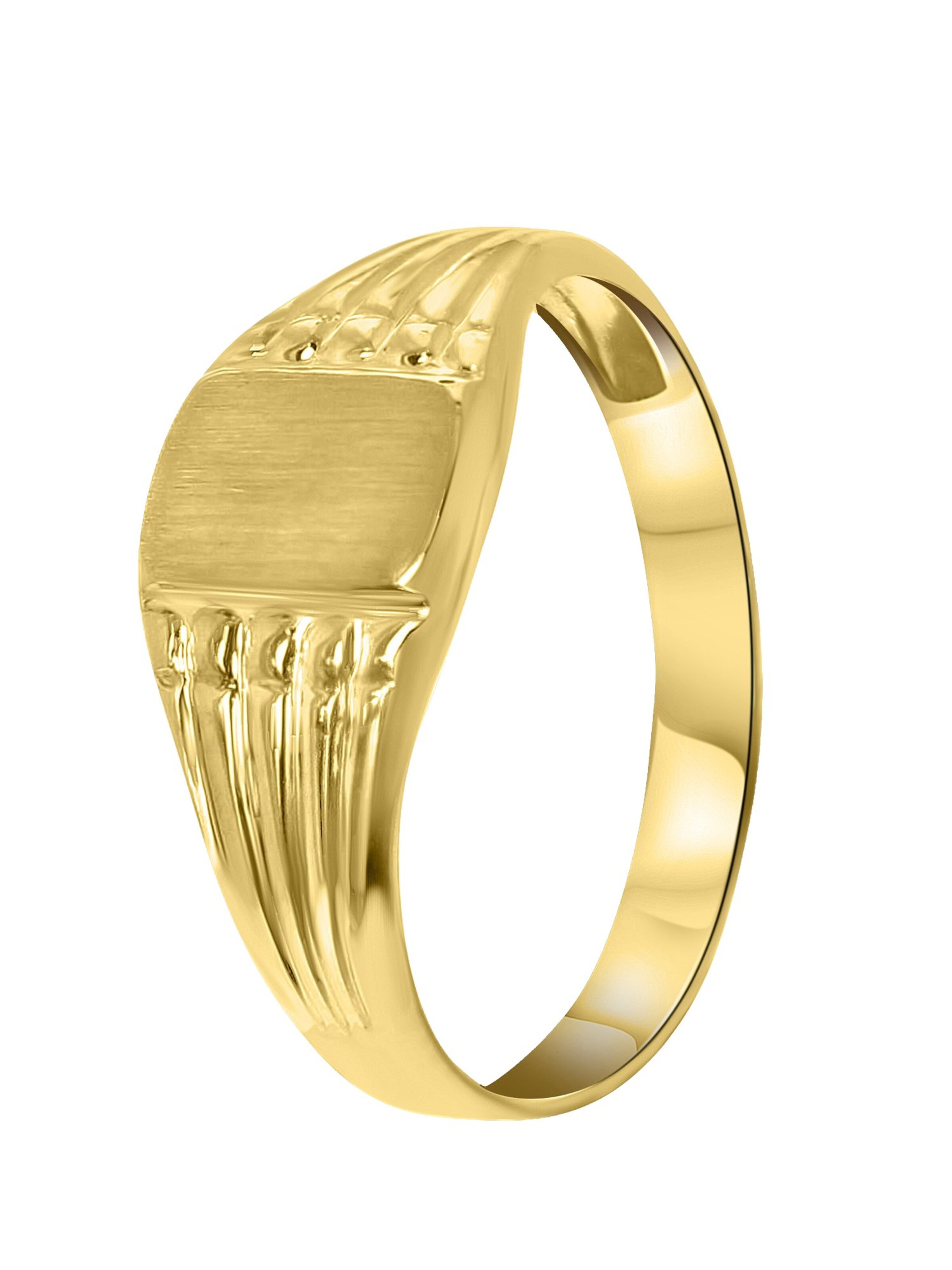 Lucardi Ring in Goud: voorkant