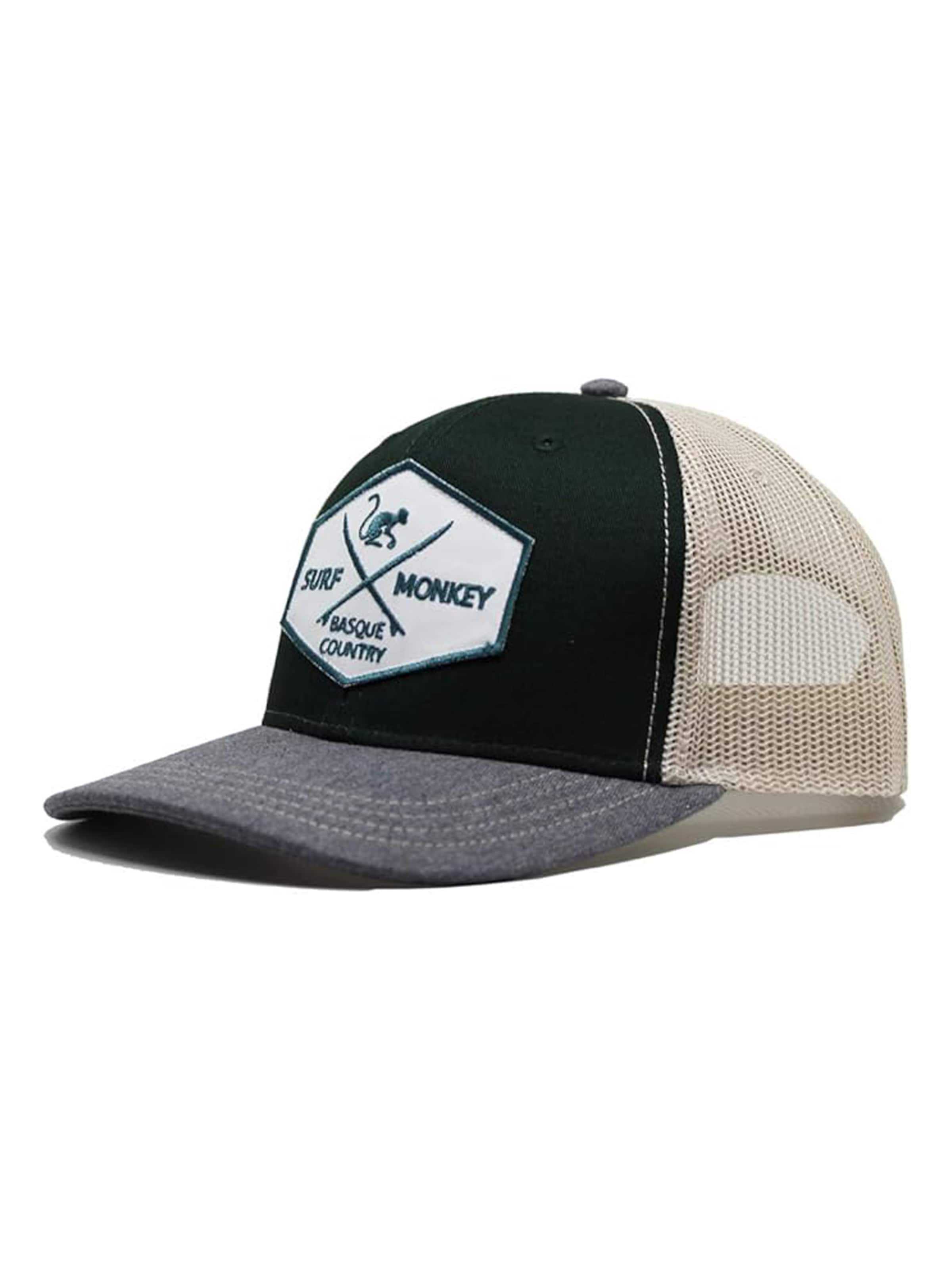 Surf Monkey - Gorra en verde: frente