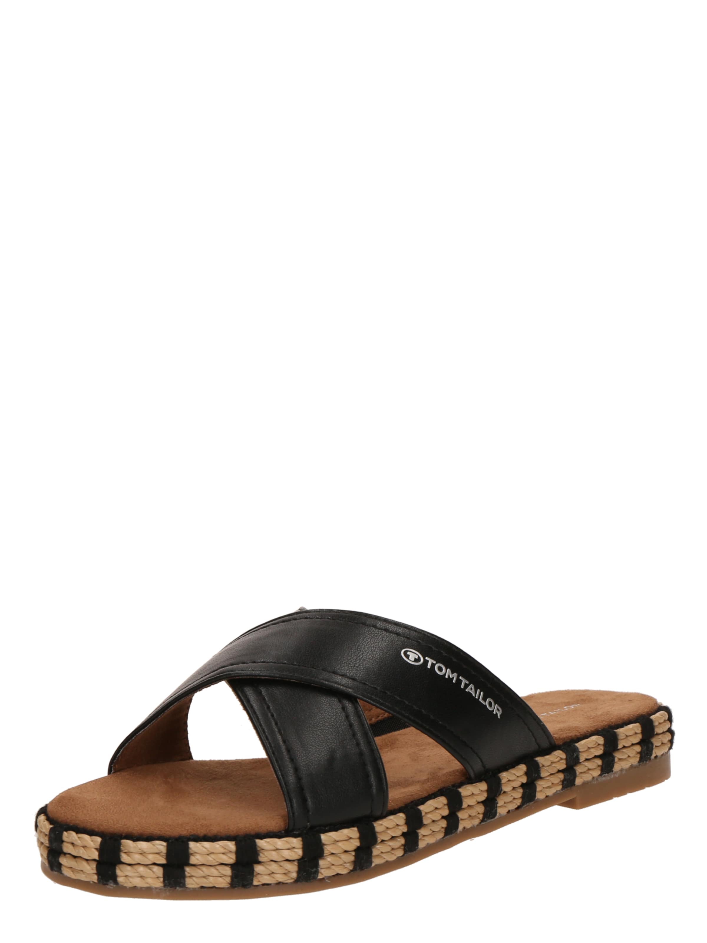 Mule TOM TAILOR en noir : devant