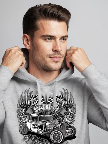 Neverless Sweatshirt 'Hot Rod' in Grey