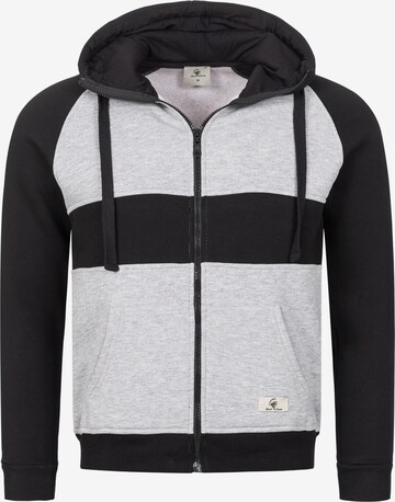 Rock Creek Sweatjacke in Grau: Vorderseite