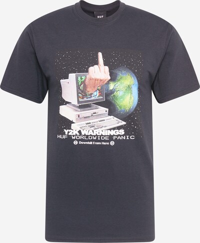 HUF T-Shirt en mélange de couleurs / noir, Vue avec produit