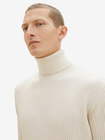 TOM TAILOR Sweater in Beige