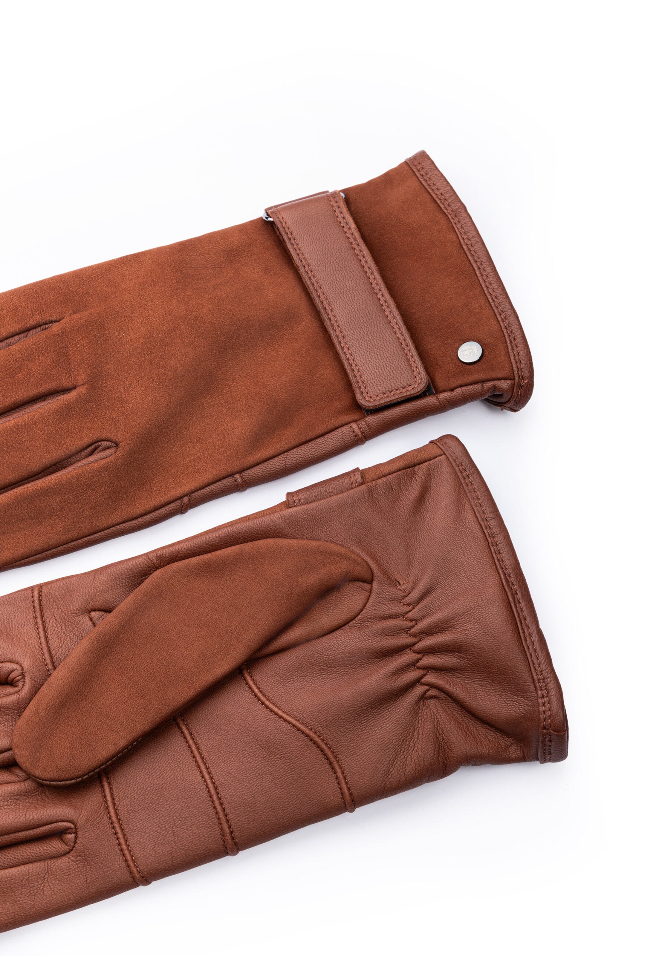 Roeckl Full Finger Gloves ' BREGENZ TOUCH ' in Brown