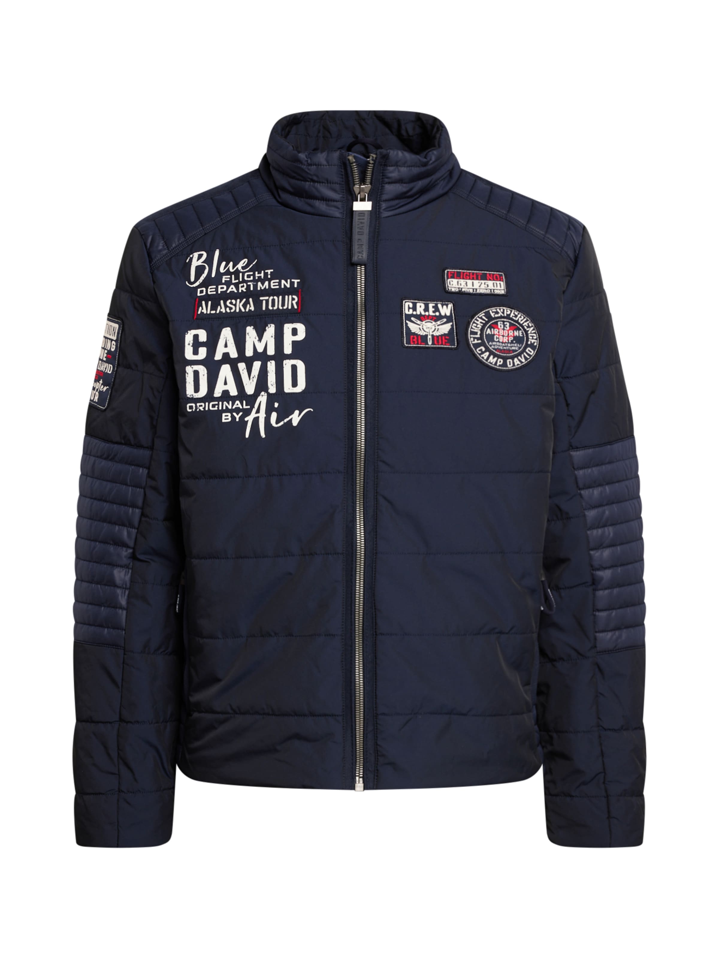 CAMP DAVID Between-season jacket in Blue: front