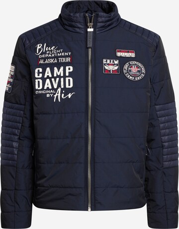 Veste mi-saison CAMP DAVID en bleu : devant