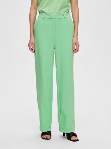 SELECTED Regular Broek 'SLFNew Myla' in Groen: voorkant