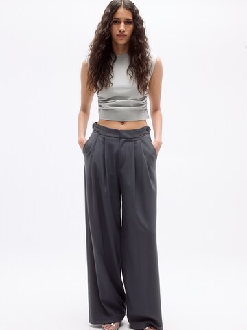 Pull&Bear Wide Leg Laskoshousut värissä sininen