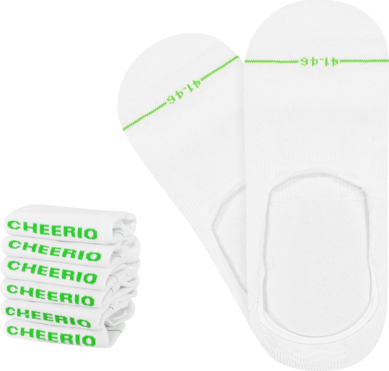 CHEERIO* Socken 'INVISIBLE FELLOW 6P' in Weiß PP6682