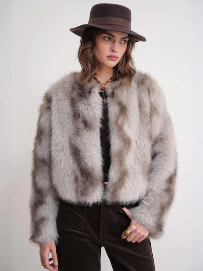 MixRay Winter Coat in L in Brown / Light grey, Item view