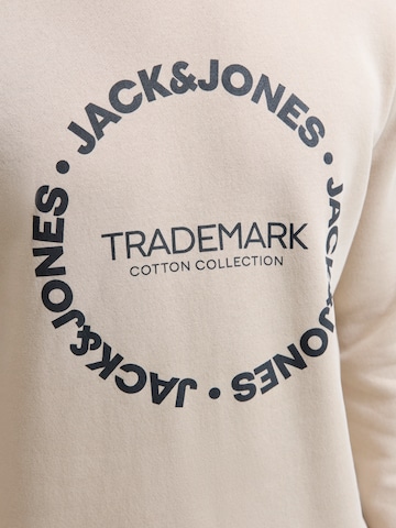 Sweat-shirt 'JJBENSON' JACK & JONES en beige