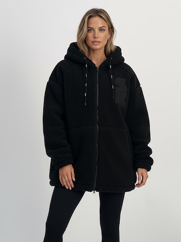 Manteau mi-saison 'JOAN_' SUPERREBEL® GEAR en noir : devant
