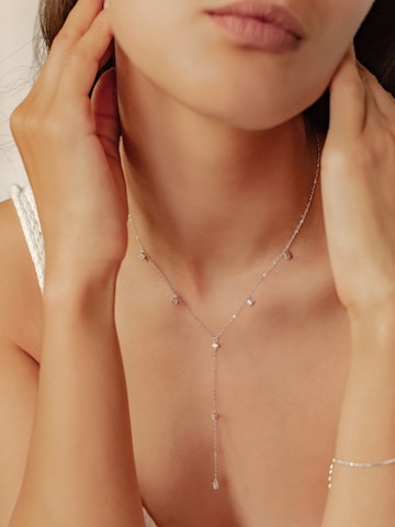 Hey Happiness Ketting 'Ellipse' in Zilver